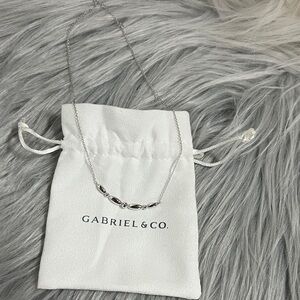 Gabriel & Co. Silver Necklace with Elegant Detailing